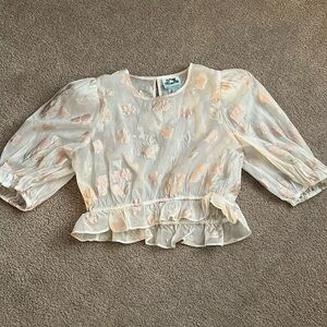 “Future Collective- Gabriella Karefa-Johnson Sheer Blouse size large”